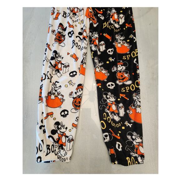Disney Halloween Mickey Minnie Pluto Pajama Pants SZ Medium Women's - Picture 6 of 6
